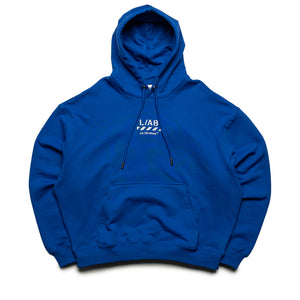 L/AB c/o Off-White Core Diagonal Hoodie - Cobalt Blue