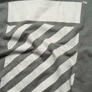 L/AB c/o Off-White Core Diagonal Hoodie - Heather Grey
