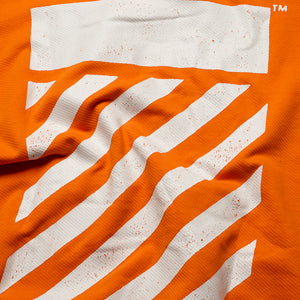 L/AB c/o Off-White Core Diagonal Hoodie - Orange Tiger