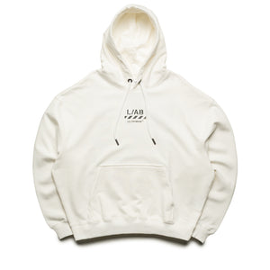 L/AB c/o Off-White Core Diagonal Hoodie - White