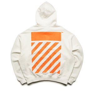 L/AB c/o Off-White Diagonal Hoodie - White/Orange