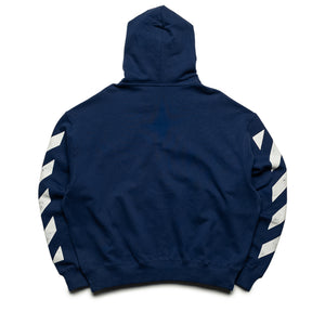 L/AB c/o Off-White Diagonal Full Zip Hoodie - Marine