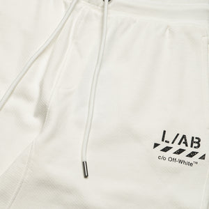 L/AB c/o Off-White Core Diagonal Joggers - White