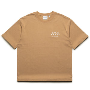 L/AB c/o Off-White Diagonal Oversized Tee - Cornstalk