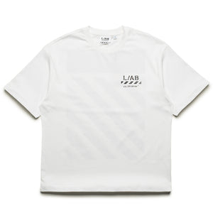 L/AB c/o Off-White Diagonal Oversized Tee - White