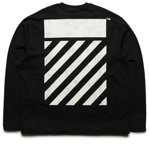 L/AB c/o Off-White Diagonal L/S Tee - Black