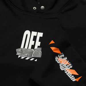 L/AB c/o Off-White Off Active Duct Tape Hoodie - Black