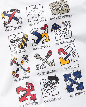 Little Kids Off-White Multilogo Tee - White
