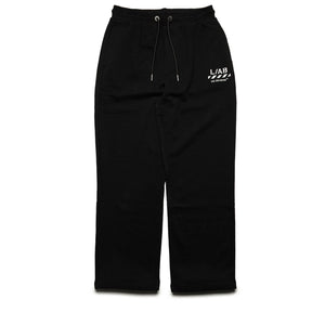 L/AB c/o Off-White Core Diagonal Relaxed Sweatpants - Black