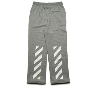 L/AB c/o Off-White Core Diagonal Relaxed Sweatpants - Heather Grey
