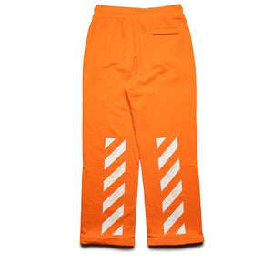L/AB c/o Off-White Core Diagonal Relaxed Sweatpants - Orange Tiger