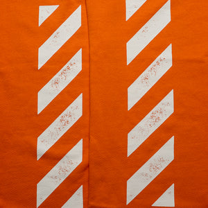 L/AB c/o Off-White Core Diagonal Relaxed Sweatpants - Orange Tiger