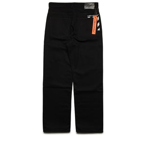 L/AB c/o Off-White Straight Fit Piped Denim - Black