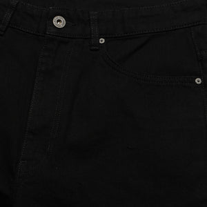 L/AB c/o Off-White Straight Fit Piped Denim - Black