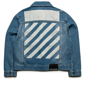 L/AB c/o Off-White Trucker Denim Jacket - Steel Indigo