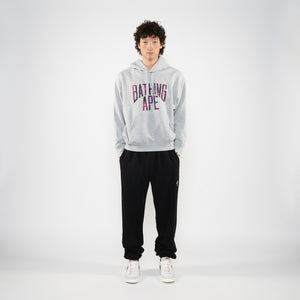 A Bathing Ape NYC Logo Pullover Hoodie - Gray