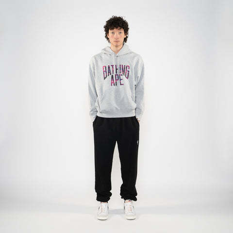 A Bathing Ape NYC Logo Pullover Hoodie - Gray