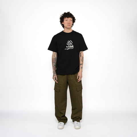 Flaneur Flower Stalk Tee - Black