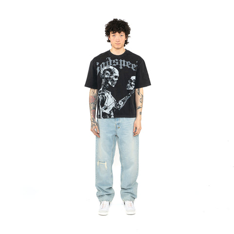 Godspeed New York Mankind vs AI Tee - Black/Grey