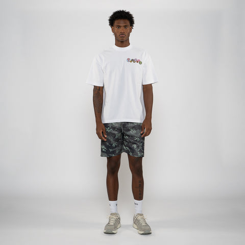 Politics Buttons Tee - White