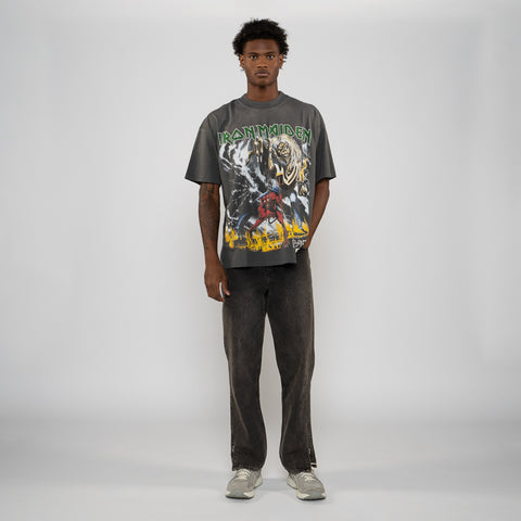 Iron Maiden x Represent Number Of Beast Tee - Sunfade Grey