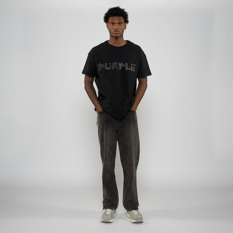 Purple Brand Studded Tee - Black