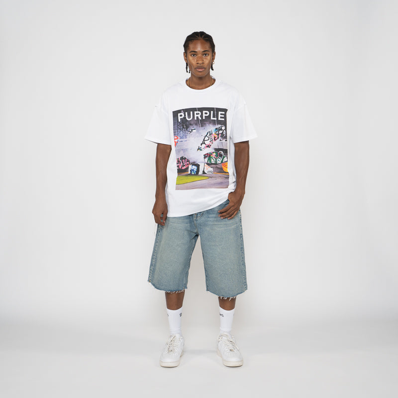 Purple Brand Textured Inside Out Tee - White – Sneaker Politics