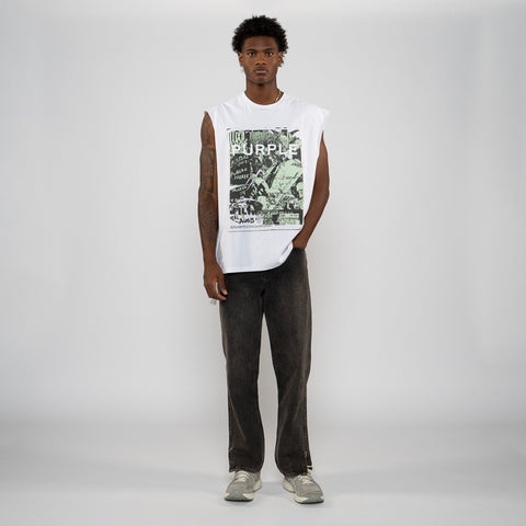 Purple Brand Noise Tank Top - White