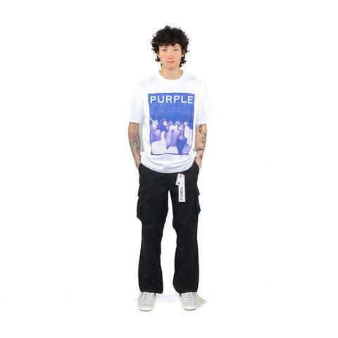 Purple Brand Crowd Tee - White