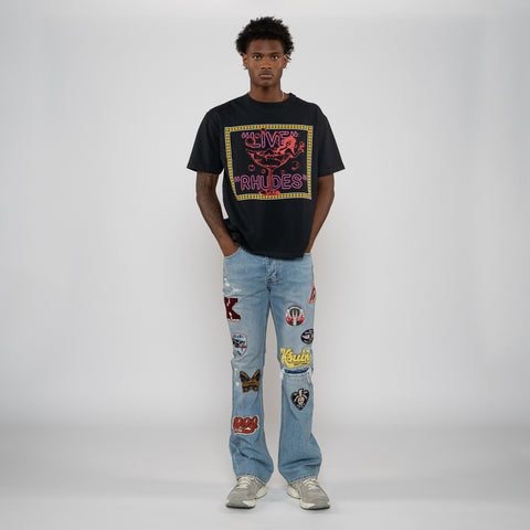 Rhude Live Rhudes Tee - Vintage Black