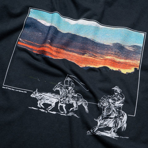 One Of These Days In Another Time Tee - Washed Black
