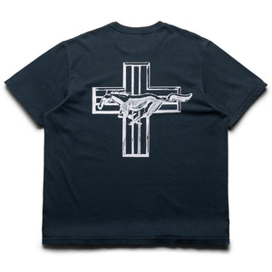 One Of These Days Mustang Cross Tee - Hard Washed Black
