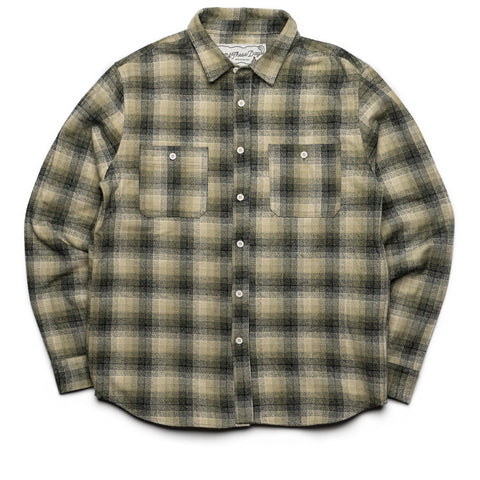 One Of These Days Shadow Plaid Flannel - Olive