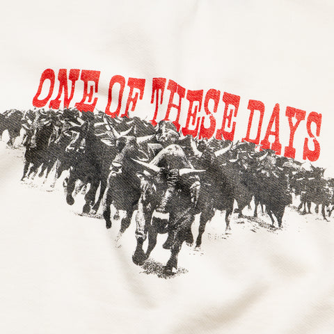 One Of These Days Stampede Crewneck - Bone
