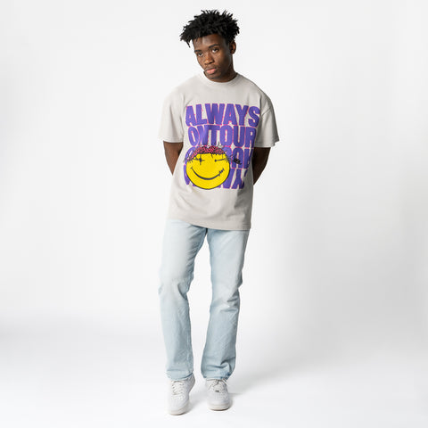 Always On Tour Out My Mind Tee - Pumice Stone