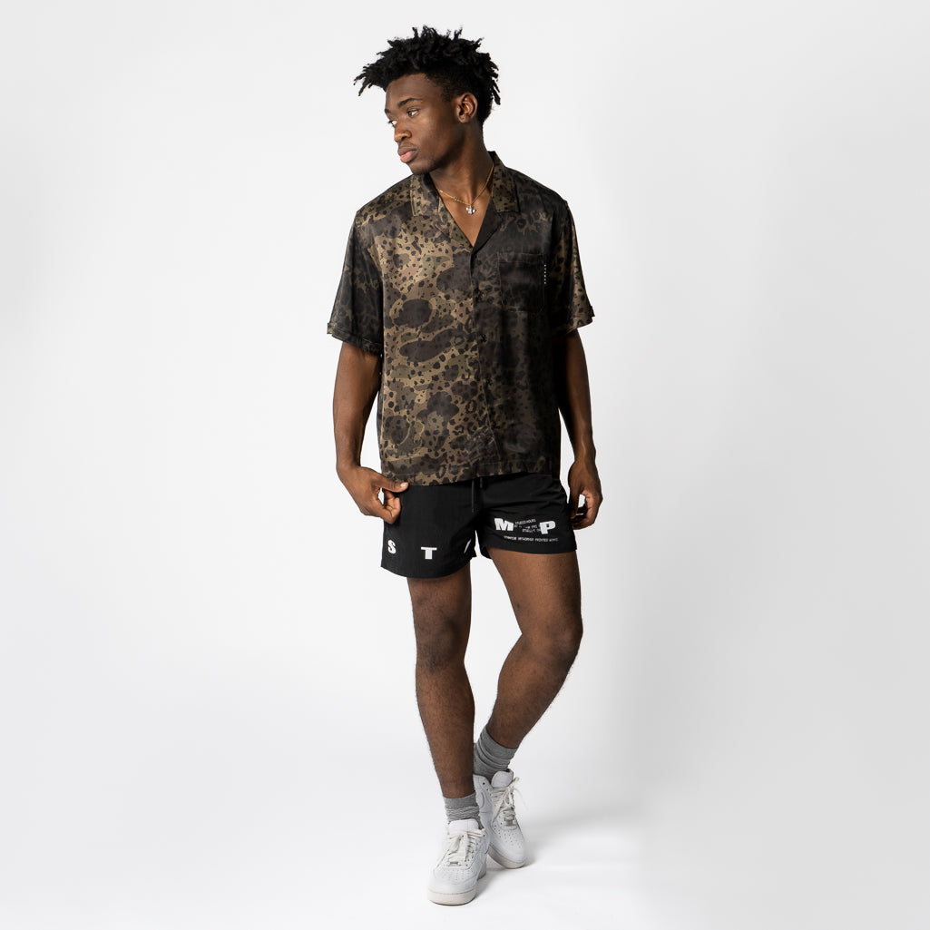 Stampd Dual Camo Button Down Shirt - Leopard