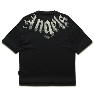 Palm Angels Big Neck Logo Loose Tee - Black