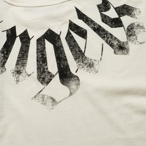 Palm Angels Big Neck Logo Loose Tee - Off White