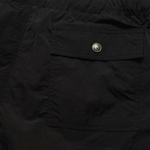 Palm Angels Palm Type Loose Cargo Shorts - Black