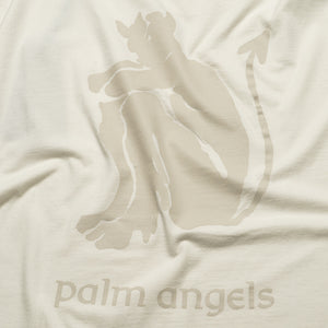 Palm Angels Devil Loose Tee - Off White