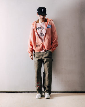 Paly Hollywood Alta Cienega Zip Hoodie - Pink