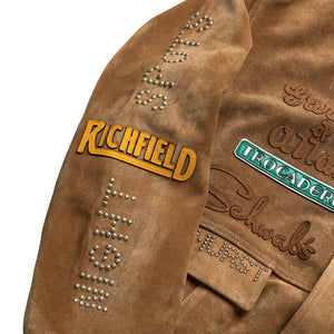 Paly Hollywood Sunset Blvd. Sponsored Suede Jacket - Tan