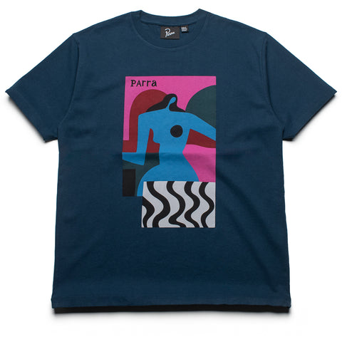 Parra Distortion Table Tee - Navy