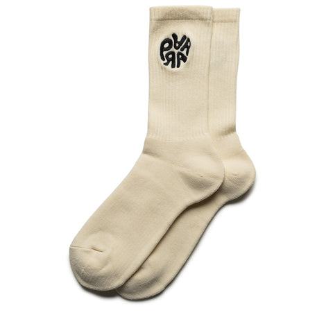 Parra 1976 Logo Crew Socks - Off White