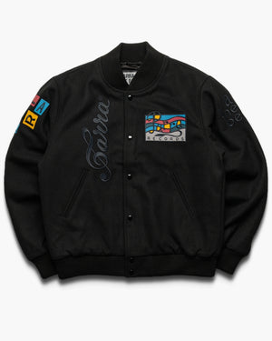 Parra All The Best Varsity Jacket - Black