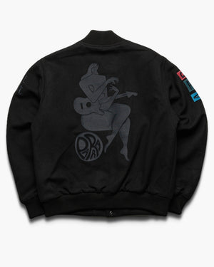 Parra All The Best Varsity Jacket - Black
