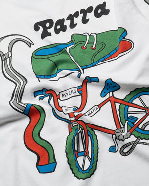 Parra Bike Hammer L/S T-Shirt - White
