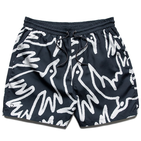 Parra Birds Fly Free Swim Shorts - Black