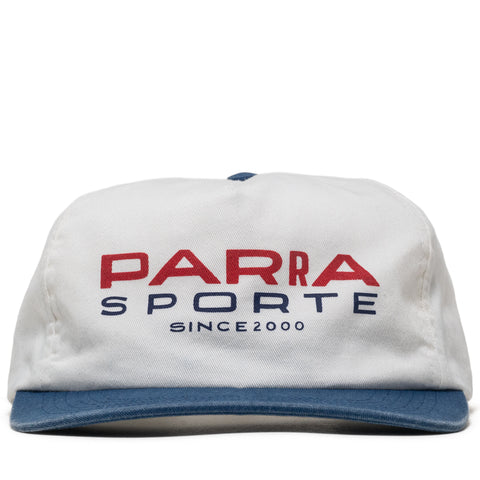Parra Sporte 5 Panel Hat - White/Blue