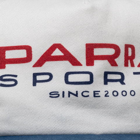 Parra Sporte 5 Panel Hat - White/Blue